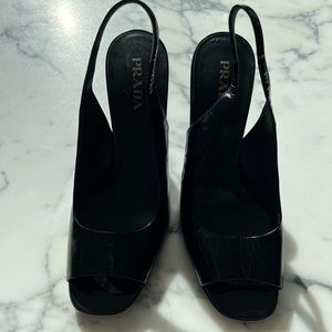 Authentic Prada Slingback Heels